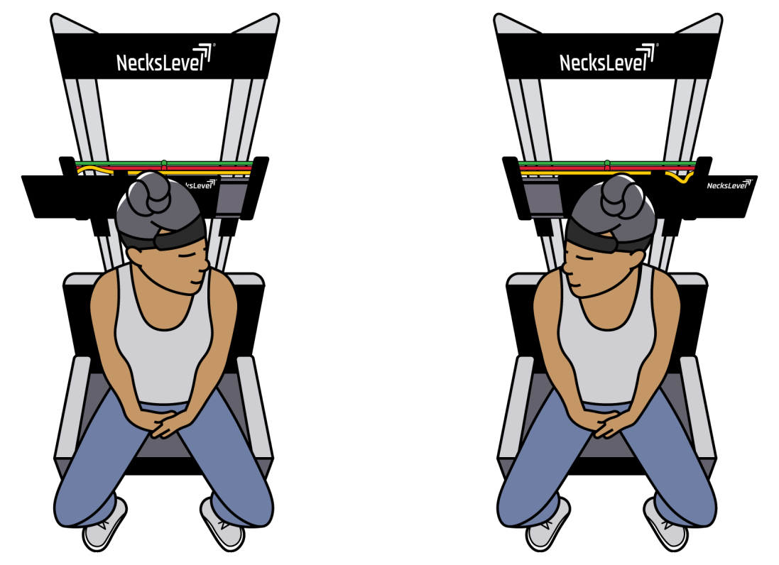 NecksLevel Seated Rotation Icon with Wall mount